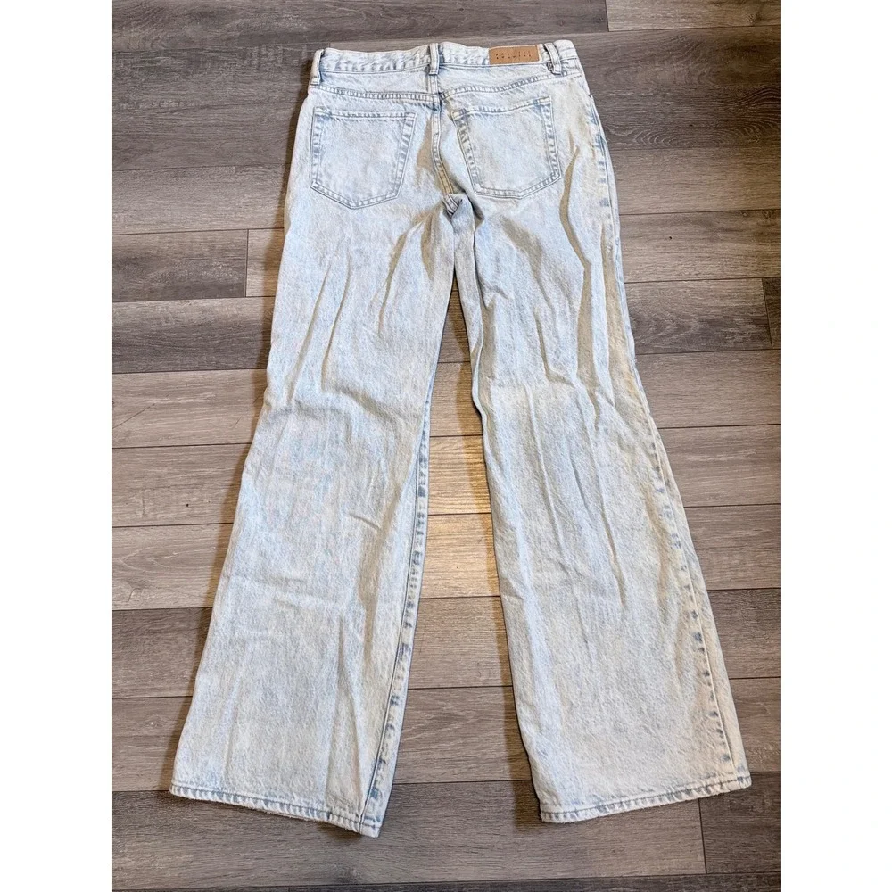 PacSun Baggy Jeans Womens 26 Light Wash Distressed Wide Leg Y2K Skater